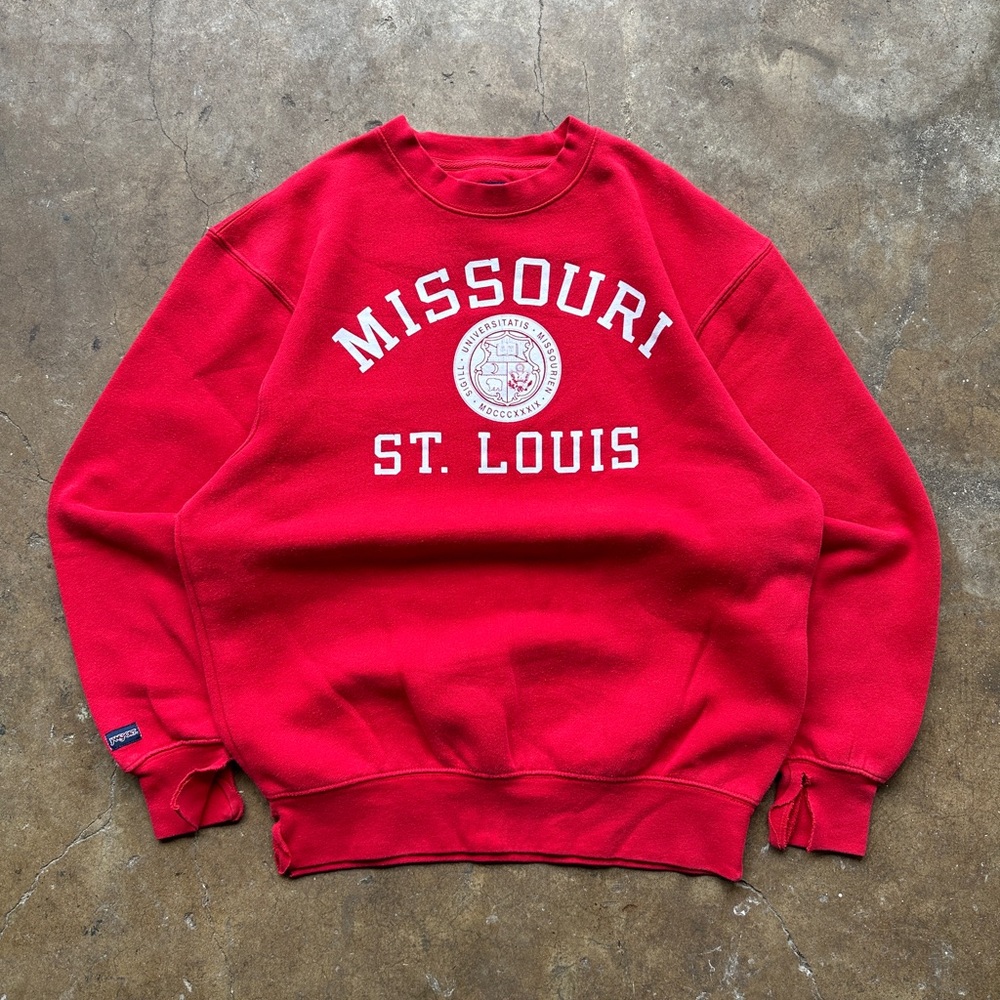 (M) 00s Missouri St Louis Jansport Crewneck Sweatshirt